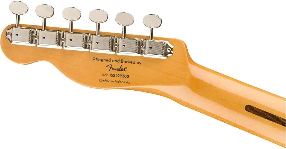 Squier by Fender 50's Telecaster (Maple, Butterscotch Blonde) Bundle with Fender 10ft Cable (Straight/Straight), Fender Guitar 12-Pack Picks, and Fender 2