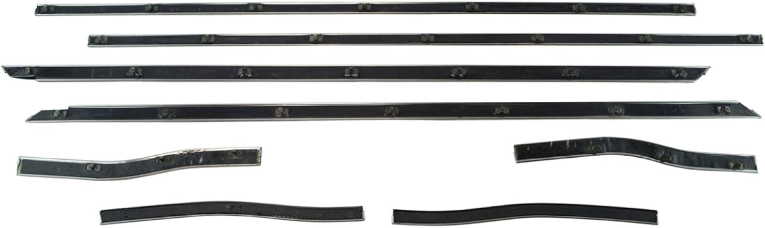 TRQ Door Window Belt Weatherstrip Kit Compatible with 1964-1966 Ford Mustang
