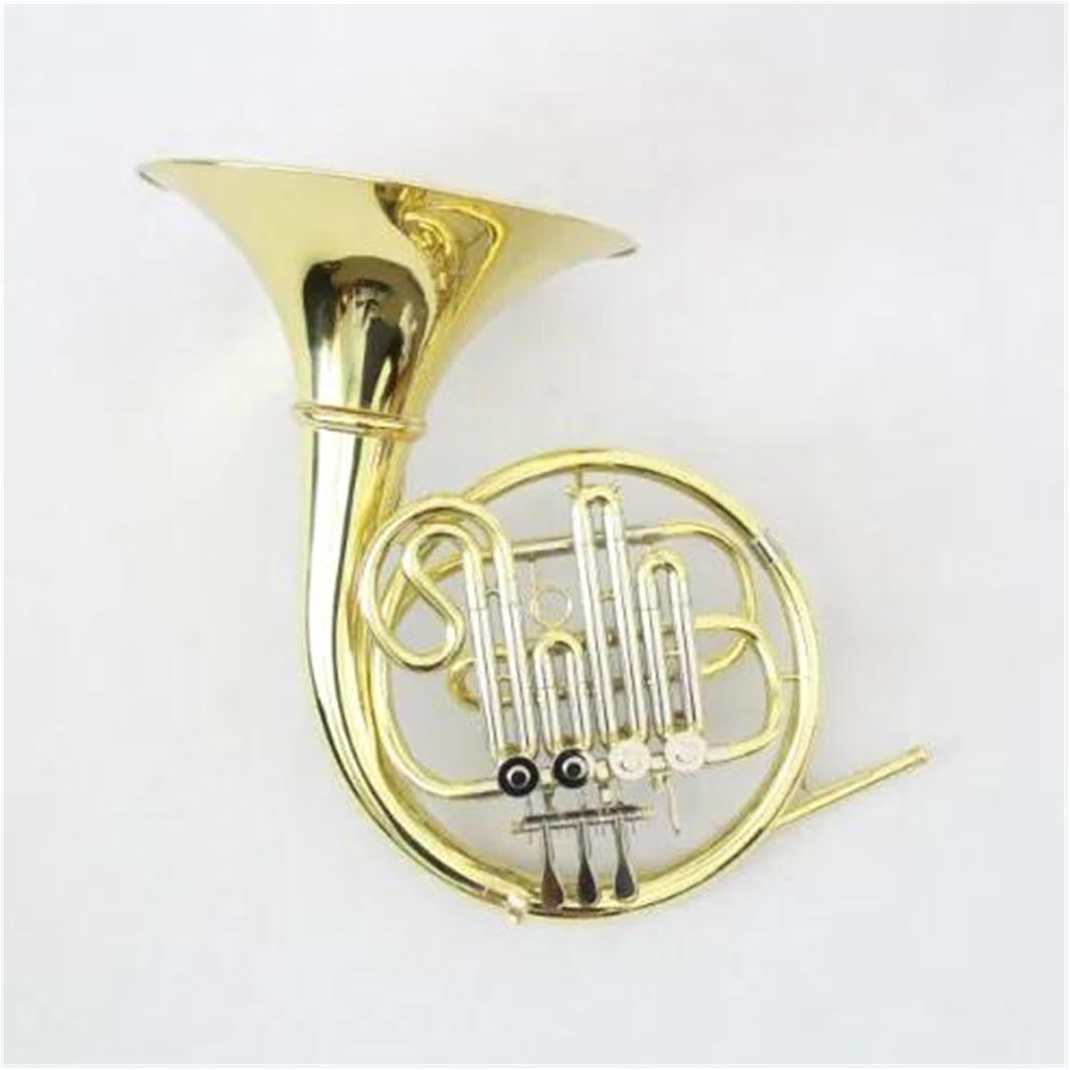 Professional French Horn Gold Lacquer 4 Key Single Horn