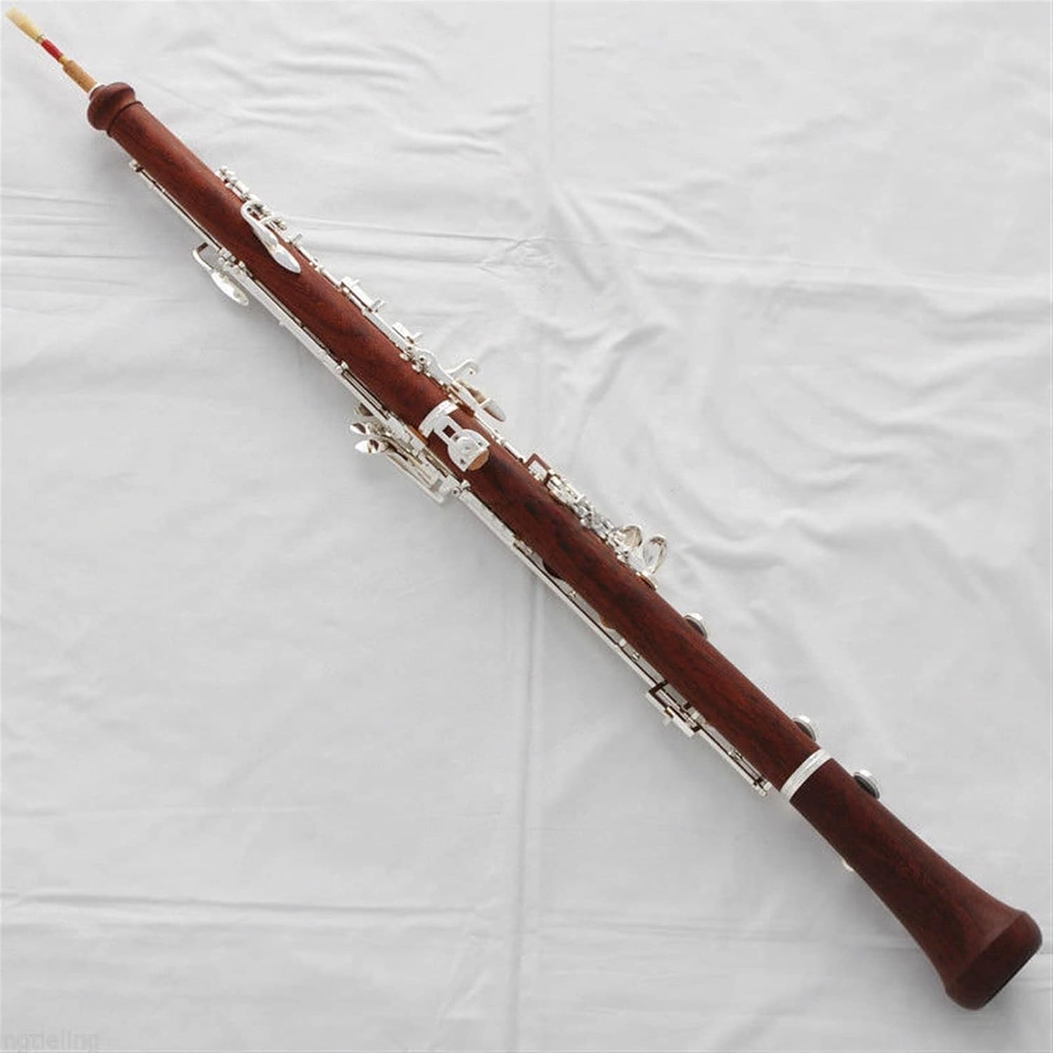 Professional Rose Wooden Silver Plated Keys Oboe C Key with Woodwind Instrument Wood Case