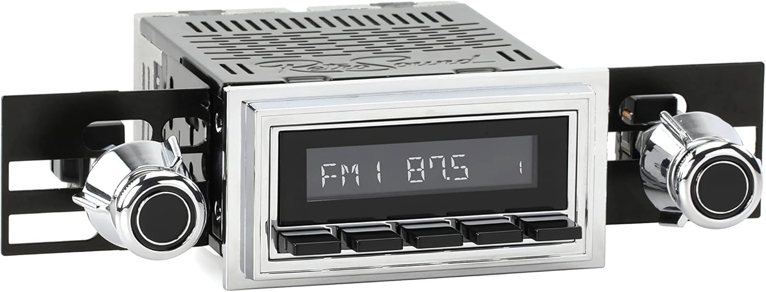 RetroRadio Compatible with 1969-72 Ford LTD Features Include Bluetooth, USB, AM/FM HCB-M2-126-55P-75PF1