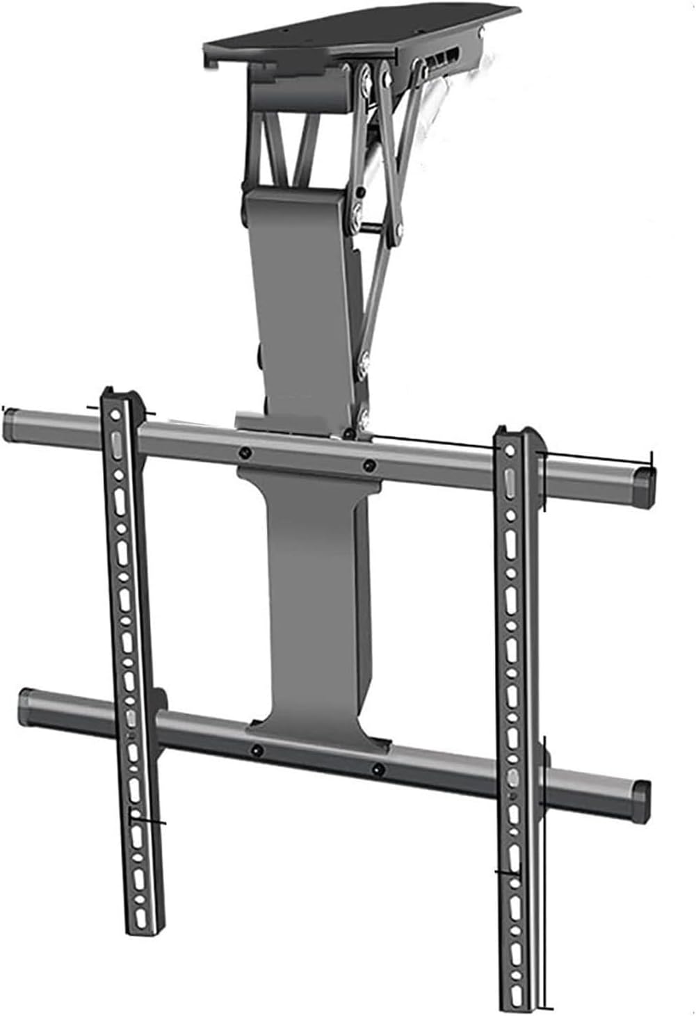 Ceiling TV Mount Stand - Motorised TV Bracket Stand,Drop Down Tv Wall Mount,with Auto Lifting,0-85° Flip Down,Fits 32-70 Inch Screen,2° Level Adjustment & Height Adjustment