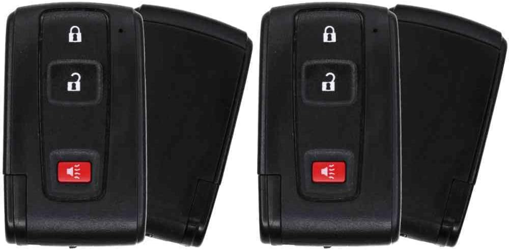 Replcament Smart Key Fob for Toyota Prius 2004-2009 FCC MOZB21TG Part Number 89070-47180 8907047180 Pack of 2