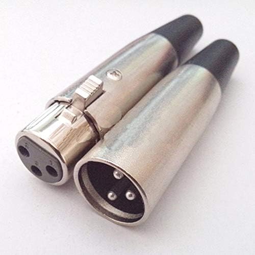 Davitu Electrical Equipments Supplies - 100pcs Taiwanese 3 Pin XLR Male Connector Socket 3 Pin Microphone Plug - (Insert Type: male)