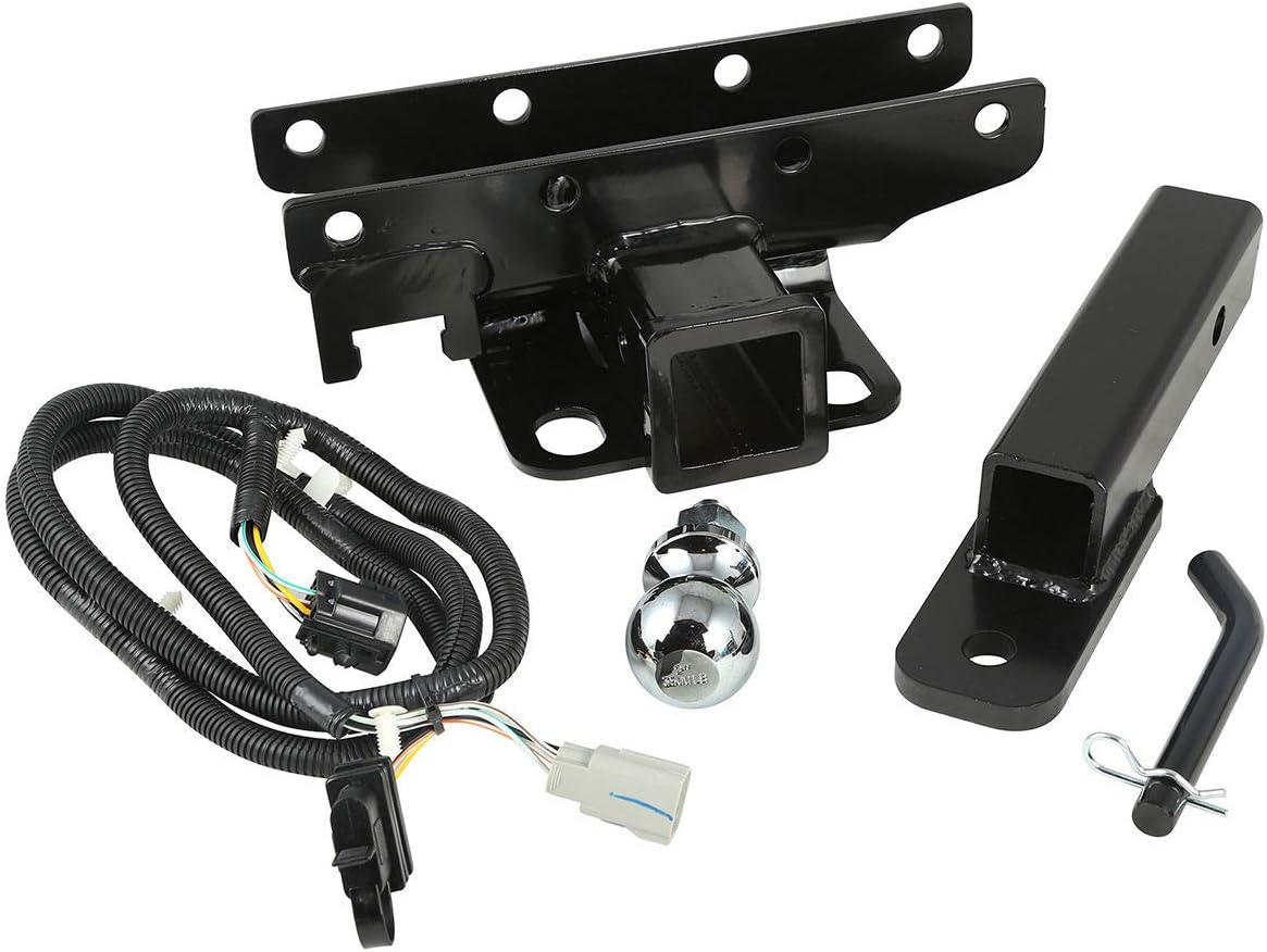 Rugged Ridge 11580.54 Trailer Hitch Kit, 2 inch Ball; 07-18 Jeep Wrangler JK