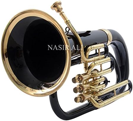 Euphonium Black + Brass Bb 3 valve | Collectible Gift, Perfect for Christmas & Holiday Gifting
