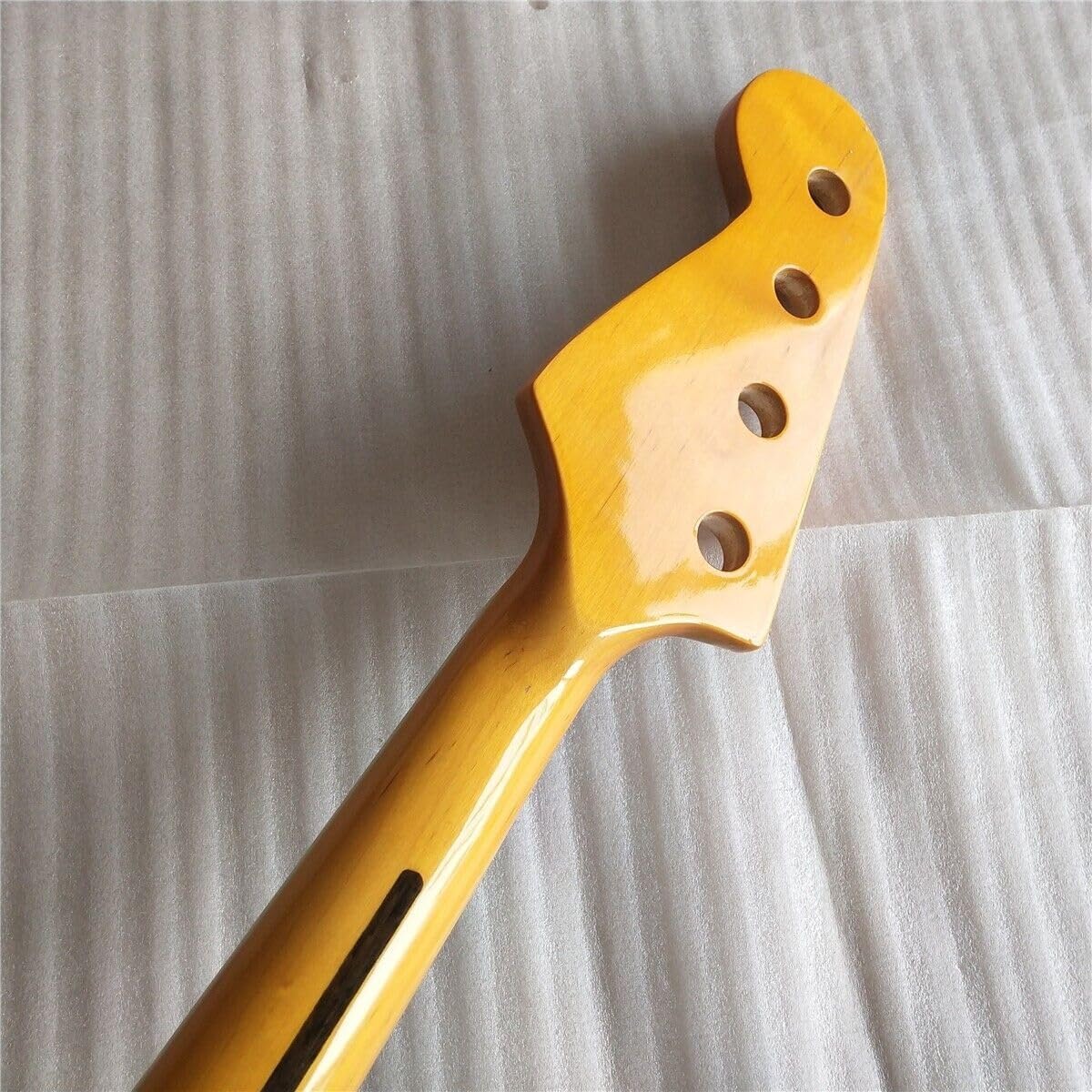 Maple Jazz Bass Guitar Neck 21 Fret 34inch Rosewood Fingerboard Inlay Yellow