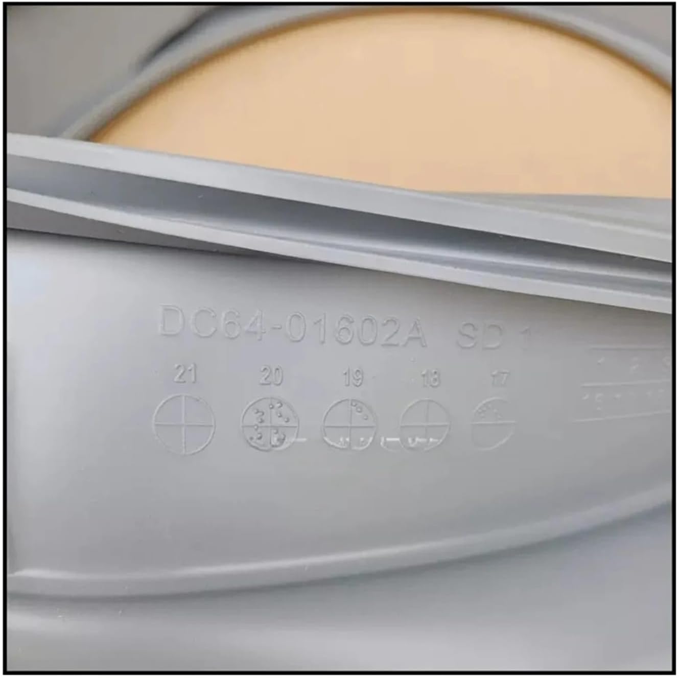 Washing Machine Rubber Seal Waterproof Rubber Ring, Compatible For Samsung DC64-01602A,drum Washing Machine Door Seal Ring