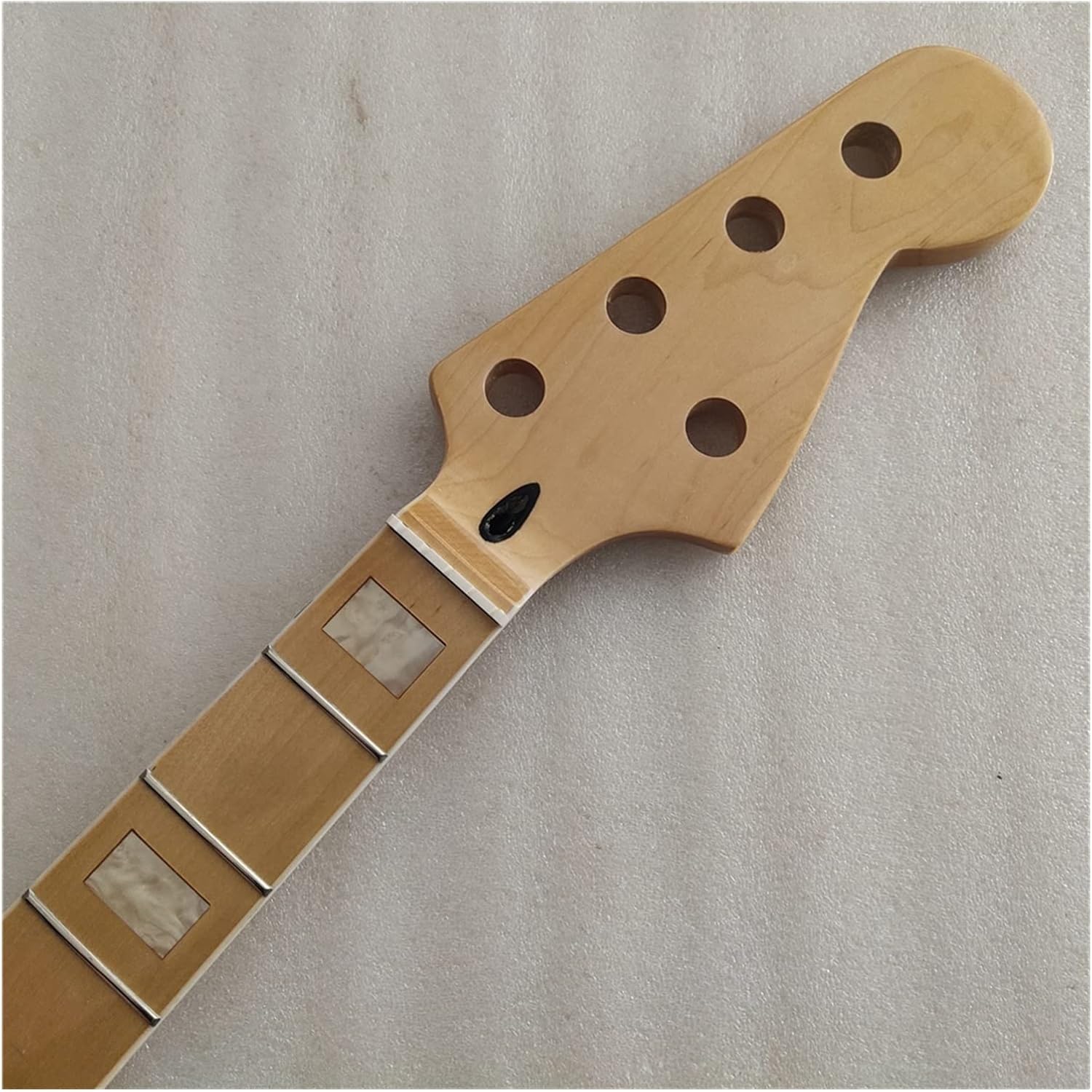 5 String Maple 20 Frets Bass Guitar Neck Part Maple Fingerboard Real Inlay 34 Inch Electric Guitar Neck