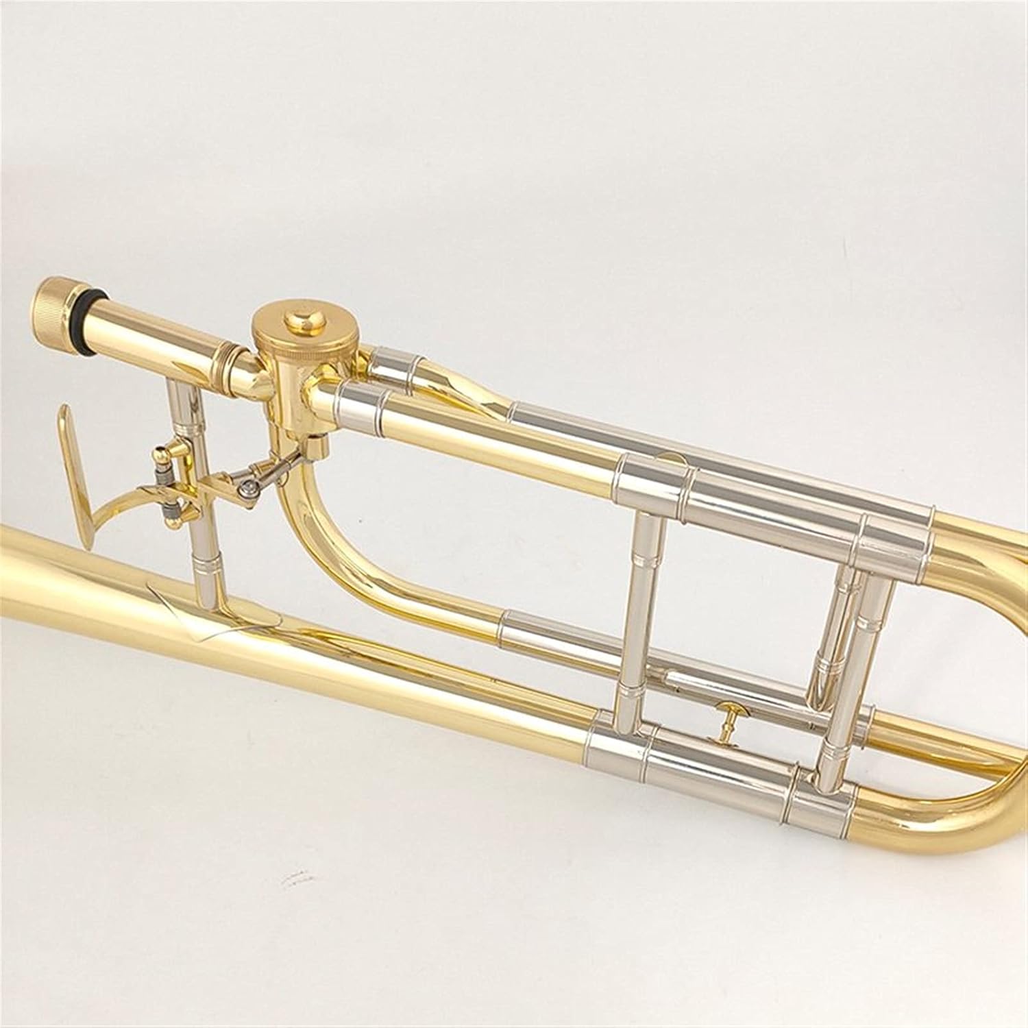 Student Trombone Tenor Trombone Bb/F Tone with Mouthpiece Carry Case Cleaning Cloth Trombone Kit