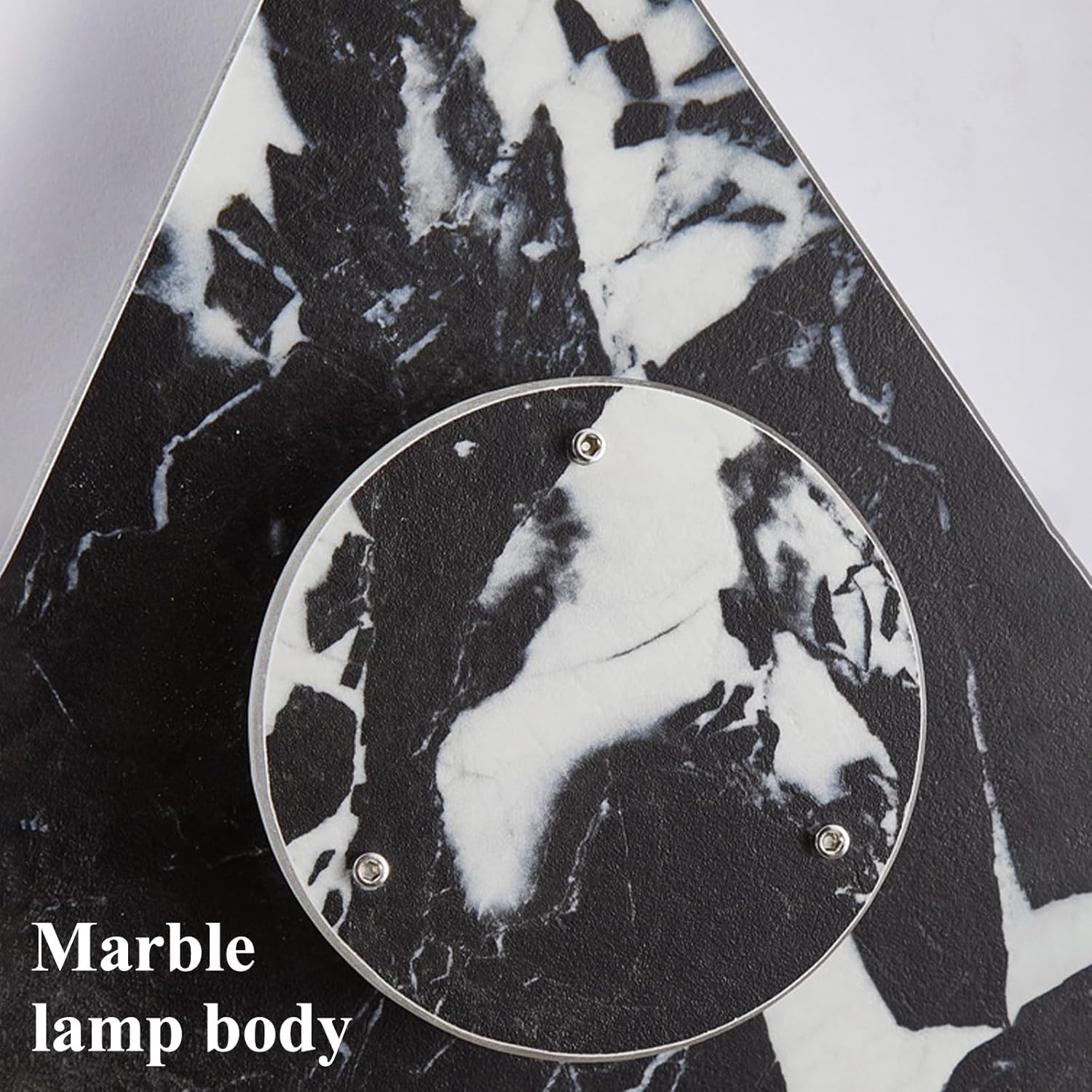 Nordic Style Stone Wall Lamp, Natural Marble Lampshade Wall Sconce Metal Base Hardwired Indoor Wall Lights, 3000K 7W LED Modern Wall Mount Lamp for Living Room Bedroom Bedside Hallway Stairs