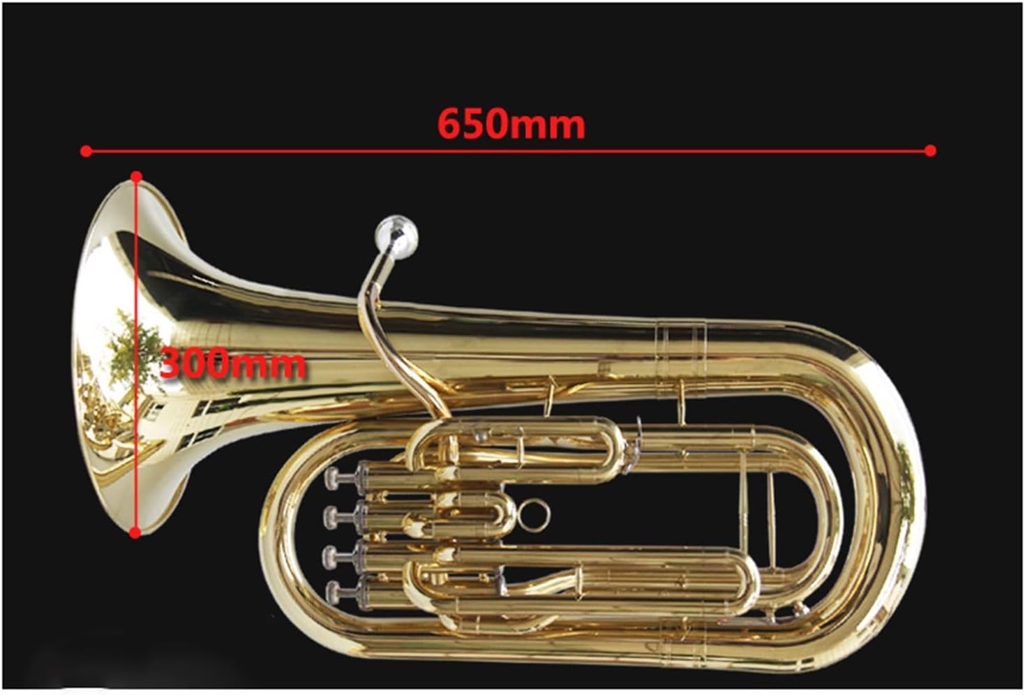 Euphonium Brass Instrument In The Tune Of Bb Euphonium All-brass Instrument