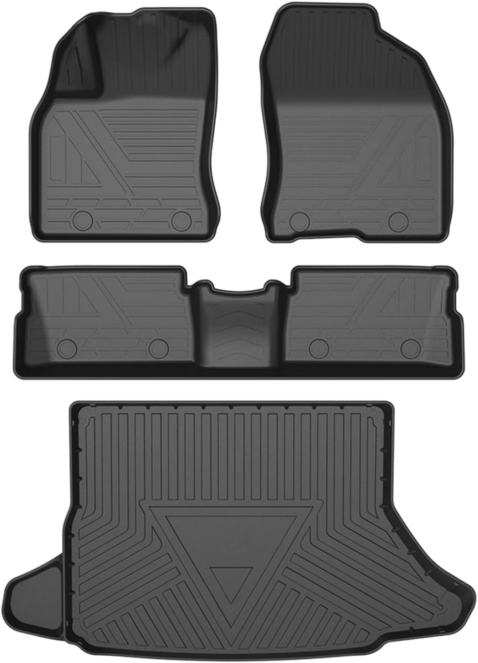 Car Floor Mats All-Weather TPE Foot Mats Odorless Pad Tray Mat Interior Accessories Compatible with Lexus CT ZWA10 2011-2021