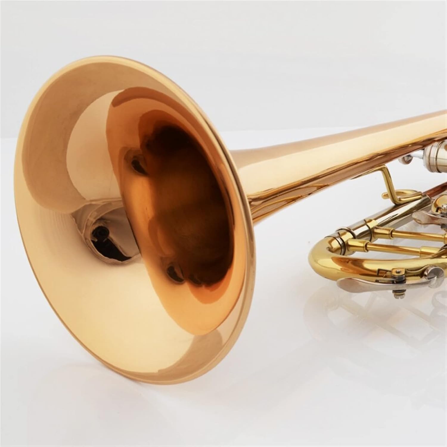 KESHUO Trumpet Tritone Bb B Flat Pipe Band Trumpet Instrument Wind Instrument Trumpets