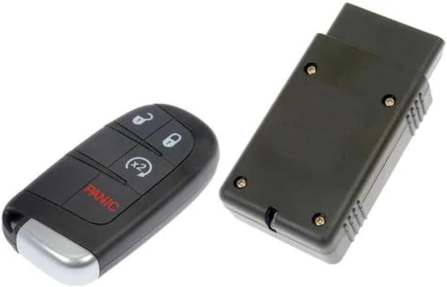 KarParts360 for Jeep Grand Cherokee 2014 2015 2016 2017 Keyless Entry Remote | Black Color | 4 Buttons | Replacement for 56046955AC, 68066350AA