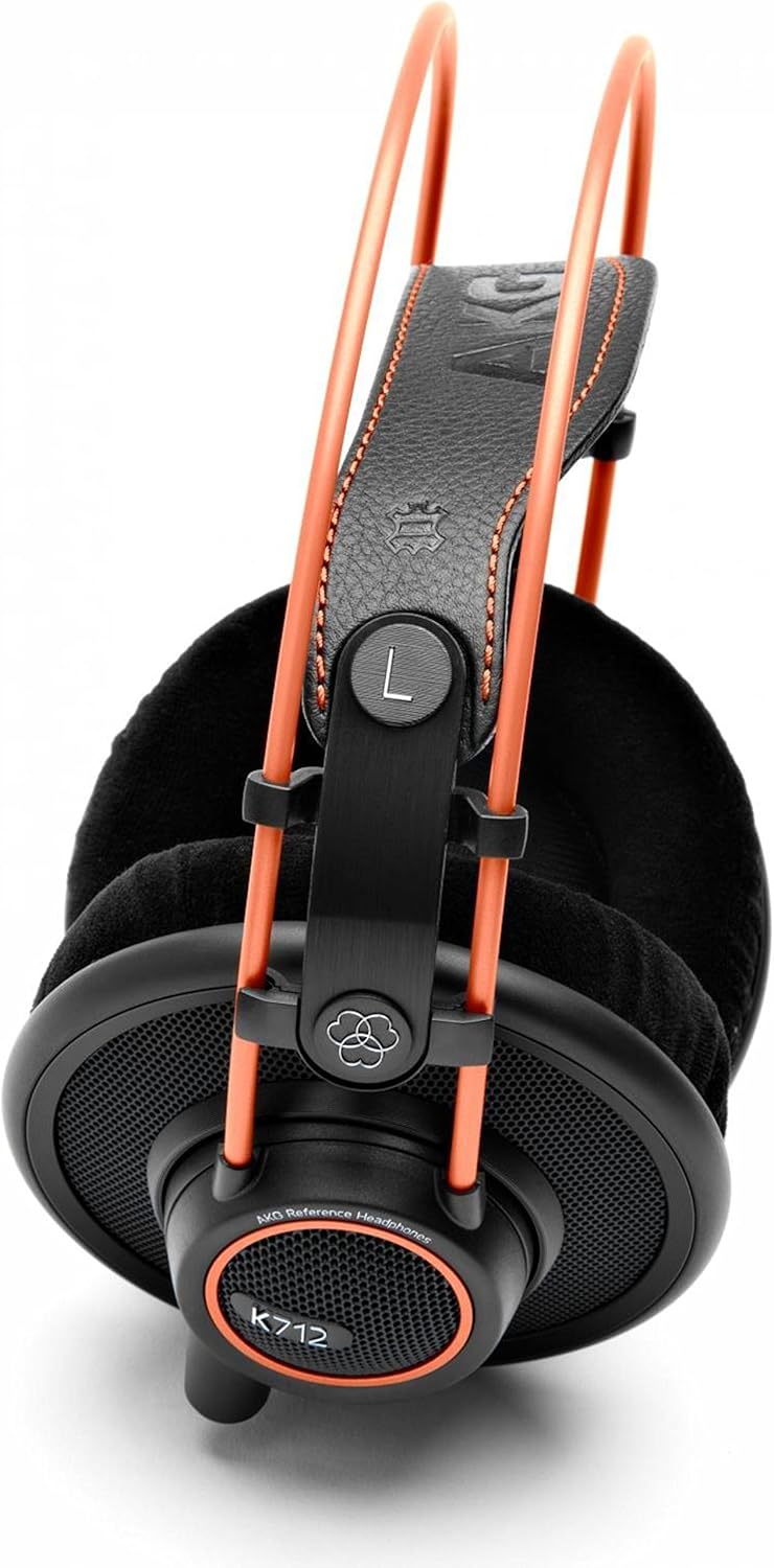 AKG Pro Audio K712 PRO, Wired, Over-Ear, Open Back, Reference Studio Headphones, Flat Wire Voice Coil, Black