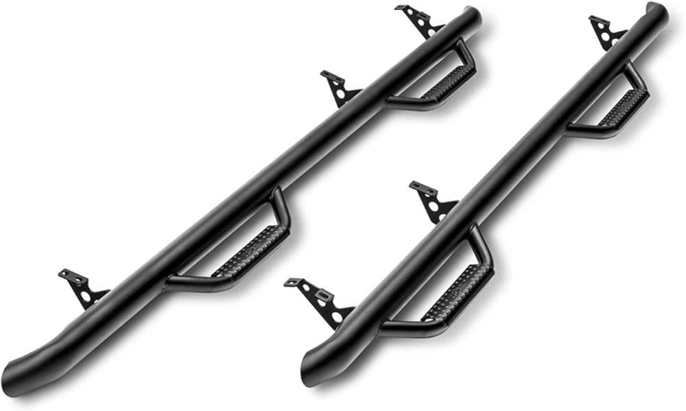 n-FAB | C17105CC-TX | Nerf Step, Wheel 2 Wheel , Textured Black, 17-19 Chevy-GMC 2500 / 3500 (Classic Model Only) Crew Cab 8' Long Bed