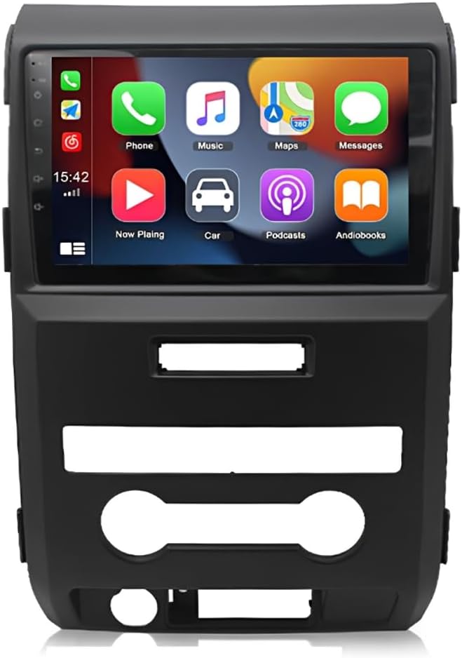 4G+64G 9'' Android 13 Car Stereo for Ford F150 2009 2010 2011 2012 2013 2014 with Wireless Carplay Android Auto Touch Screen 4G+64G Car Stereo Radio Support GPS Bluetooth WiFi FM RDS DSP（Manual ）