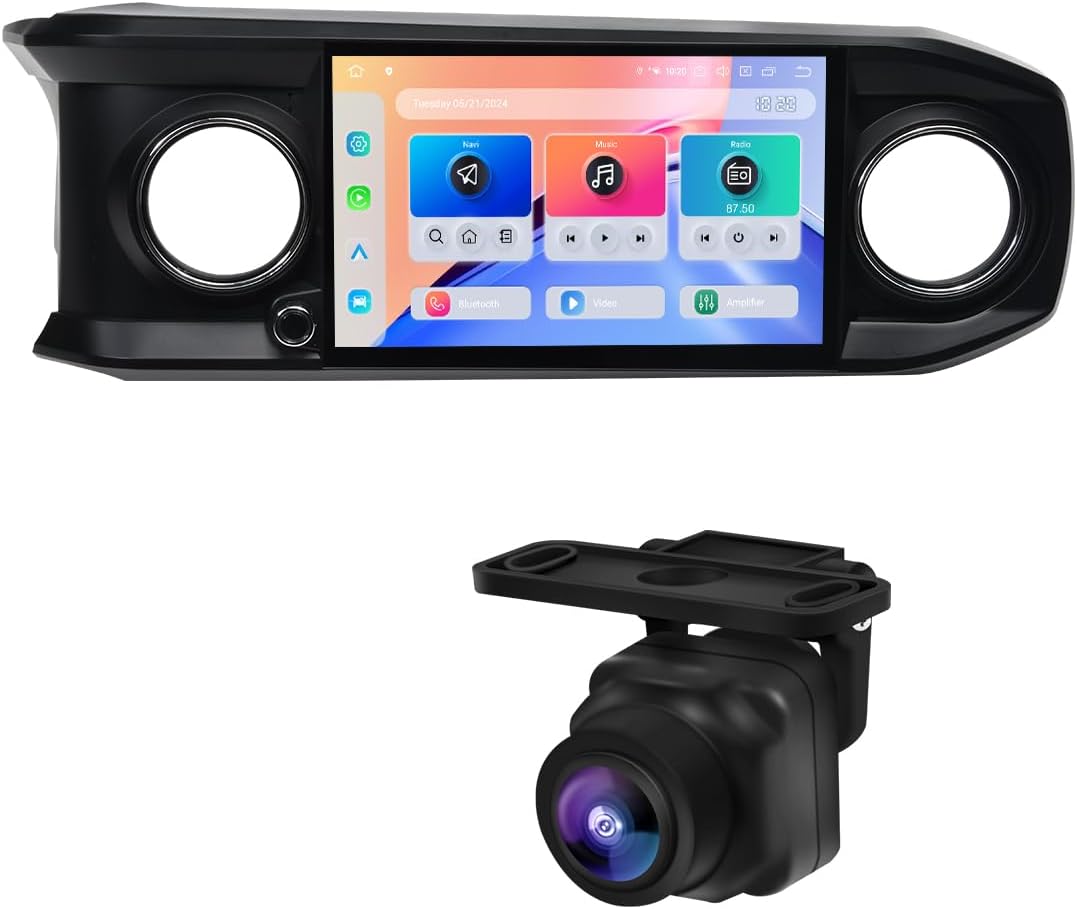 Dasaita Android 13 Car Stereo for Toyota Tacoma 2016-2022, with AHD 1080P Backup Camera