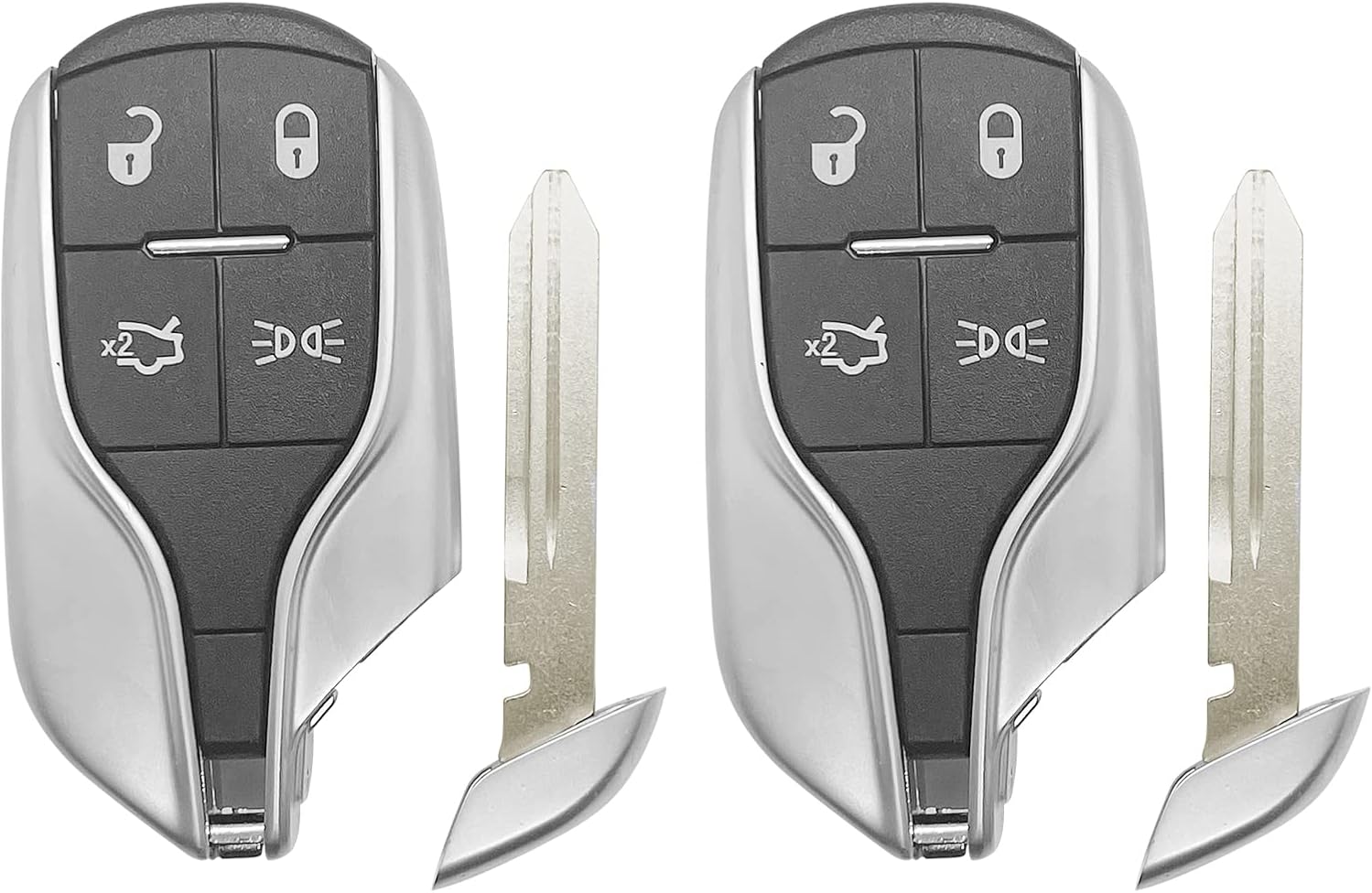 AutoKeyMax Smart Car Key Fob Compatible With 2014 2015 2016 Maserati Ghibli Quattroporte Remote Light Button M3N-7393490 FCCID: M3N-7393490 (2)