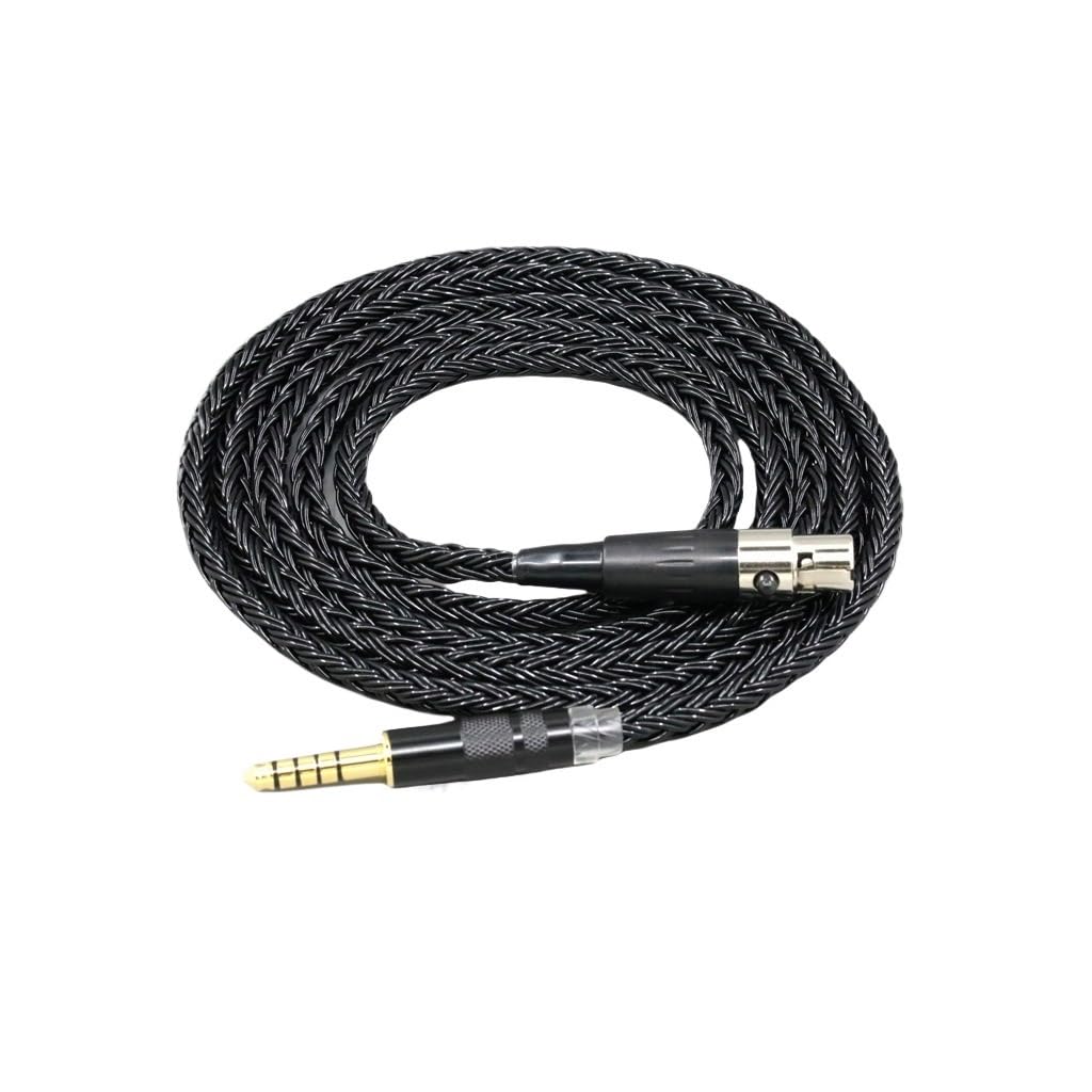16 Core Earphone Cable for Q701 K702 K271 K272 K240 K141 K712 K181 K267 K712 Black Braided 8862(XLR 4 Pole Male,300cm)