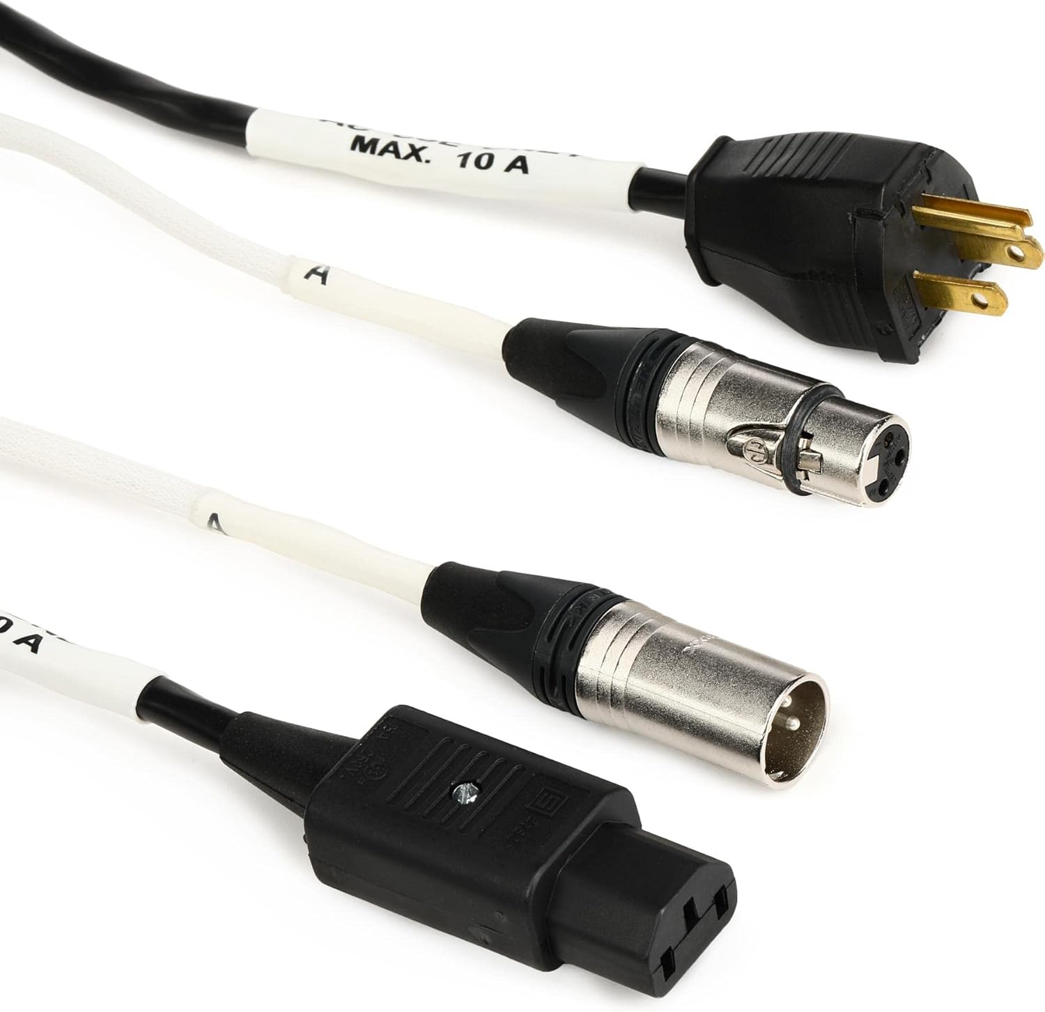 Pro Co Siamese Twin EC9 XLR Audio + Edison to IEC Power Cable - 100-foot