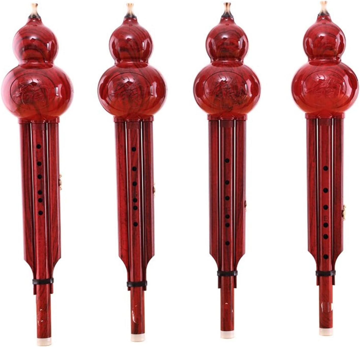 FLFL Hulusi Handmand Resin Hulusi Flute Bass D AGF E Tone Hulusi Two-Tone Folk Musical Instrument (Color : BB Key)