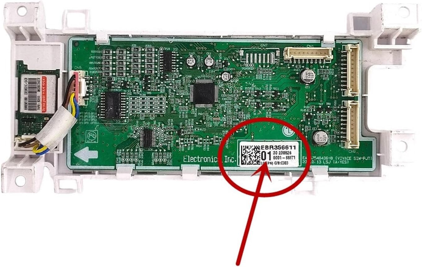 Auto Drum Washing Machine Control Display Panel，Compatible For LG，EBR35661101