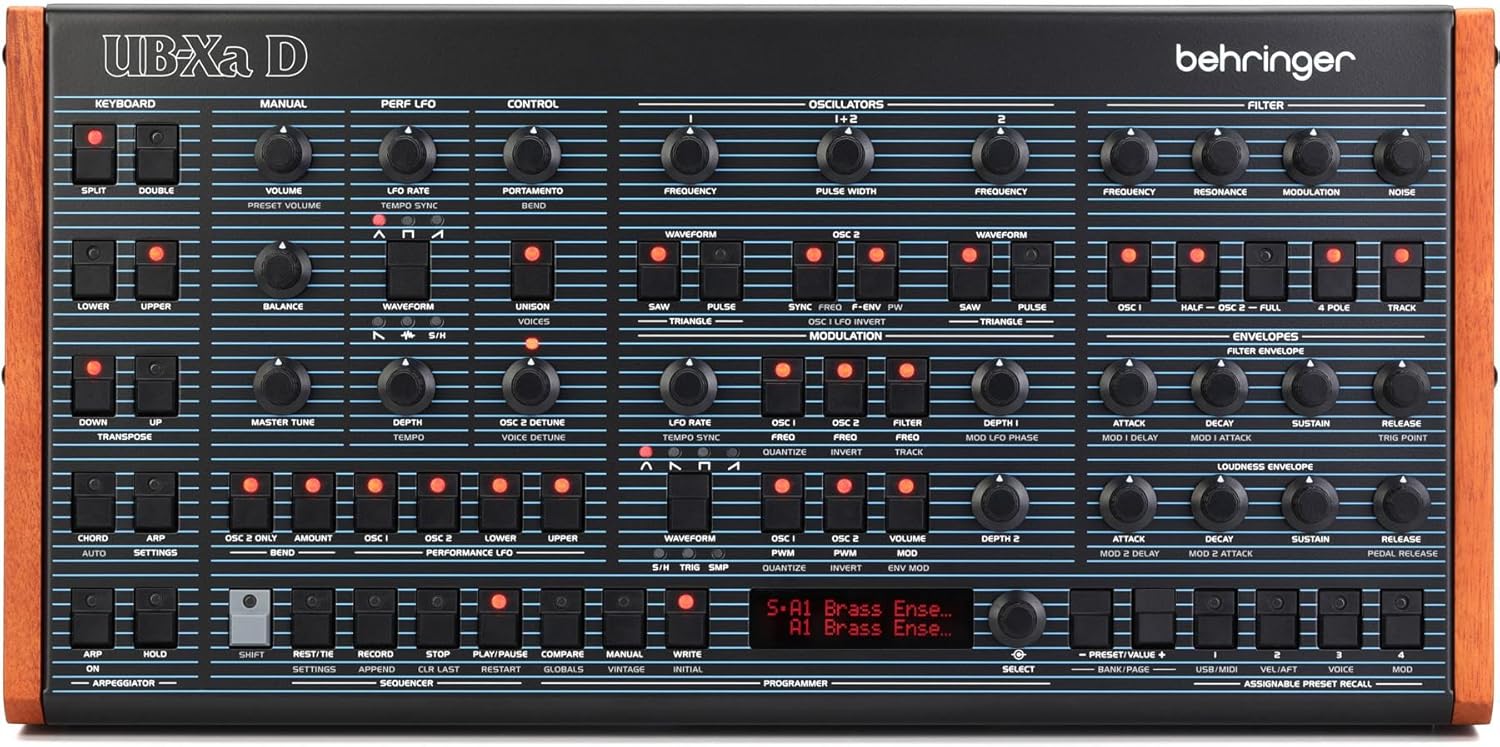Behringer UB-Xa D 16-voice Multi-timbral Polyphonic Desktop Analog Synthesizer