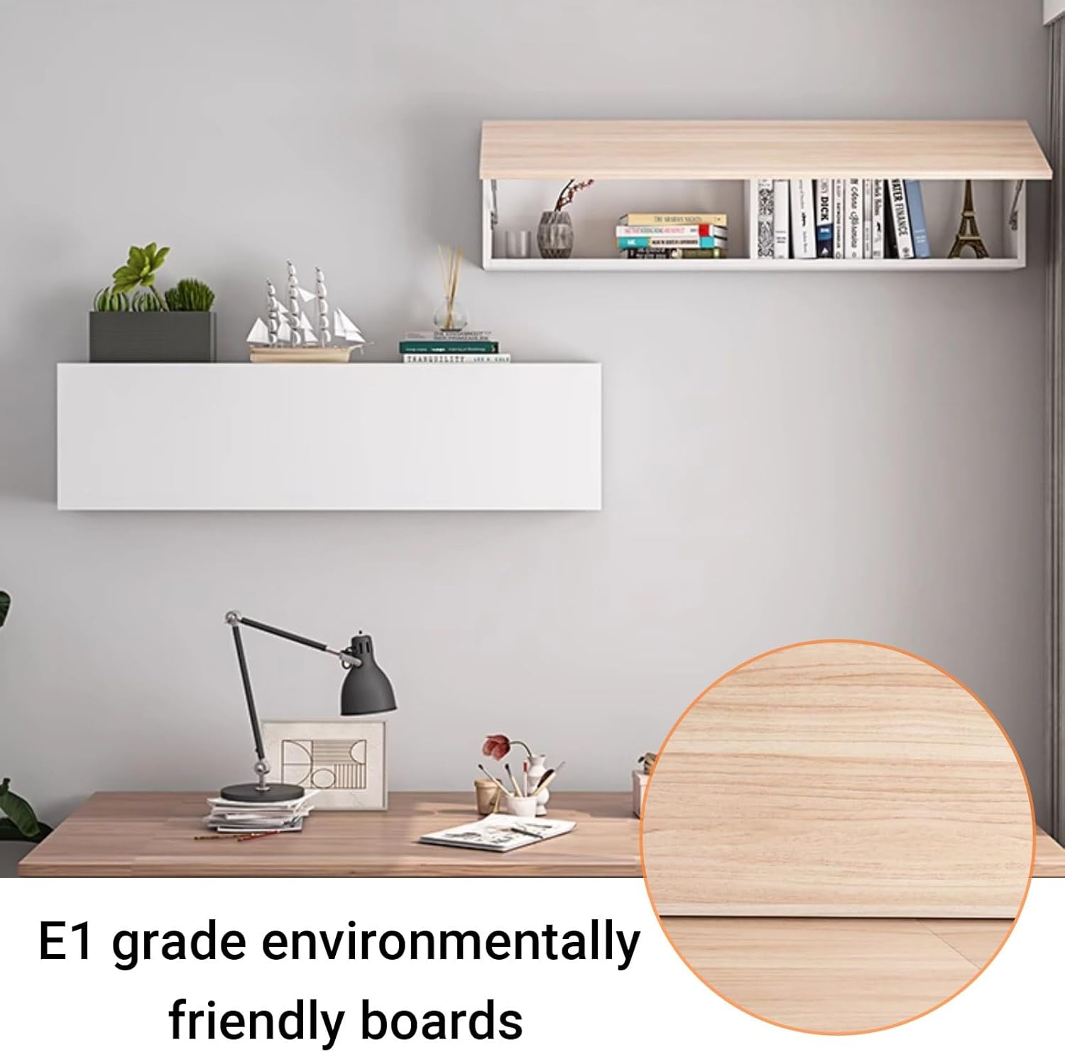 Solid Wood Wall Mounted Storage Cabinet,Space-Saving Wall-Mounted Organizer,Kitchen Organization Hanging Display Cabinet,Solid wood wall mounted display cabinet(E,60x20x33.6cm/23.6x7.8x13.2in)