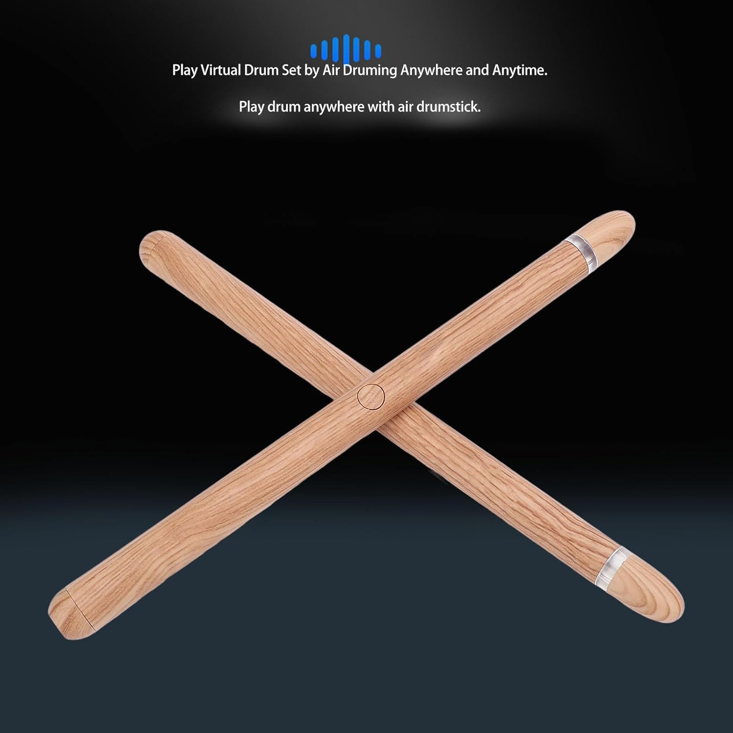 Jiawu Virtual Electronic Drum Set, Electric Drumsticks Air Drum Set, Air with Drumsticks Pedals, Electric Machine for Beginners Adults Portable Virtual Kit