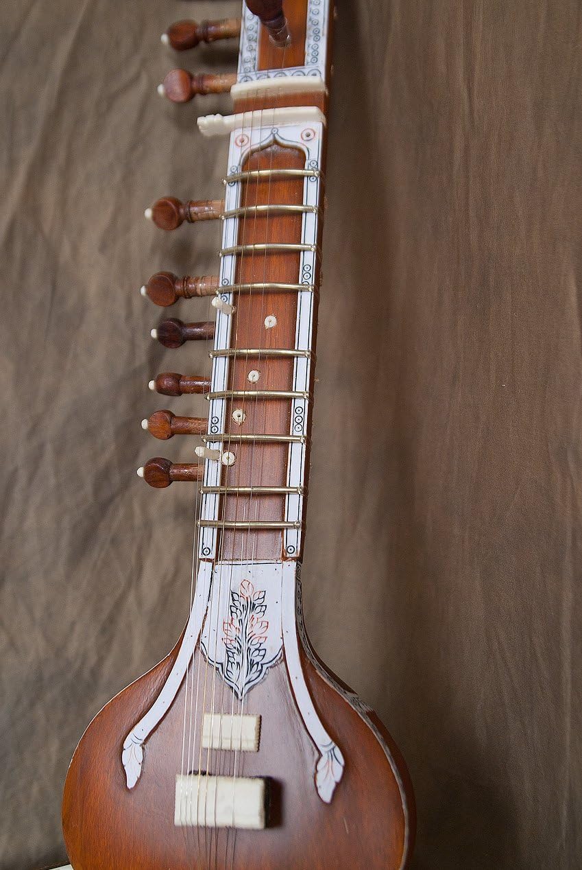 Handcrafted Miniature Sitar Tiny for Show Piece or Gift to Musician Friend
