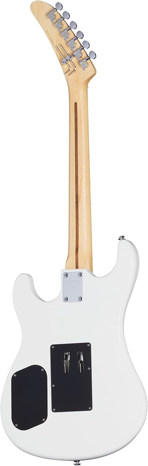 Kramer The 84 Custom Graphics The Illusionist EVH D-Tuna with Gig Bag, 3D Black/White Swirl