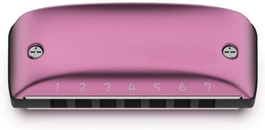 Harmonica 7 Hole Blues Harmonica Standard Minor Tuning Key of C D F G A Bb (Color : Standard D)