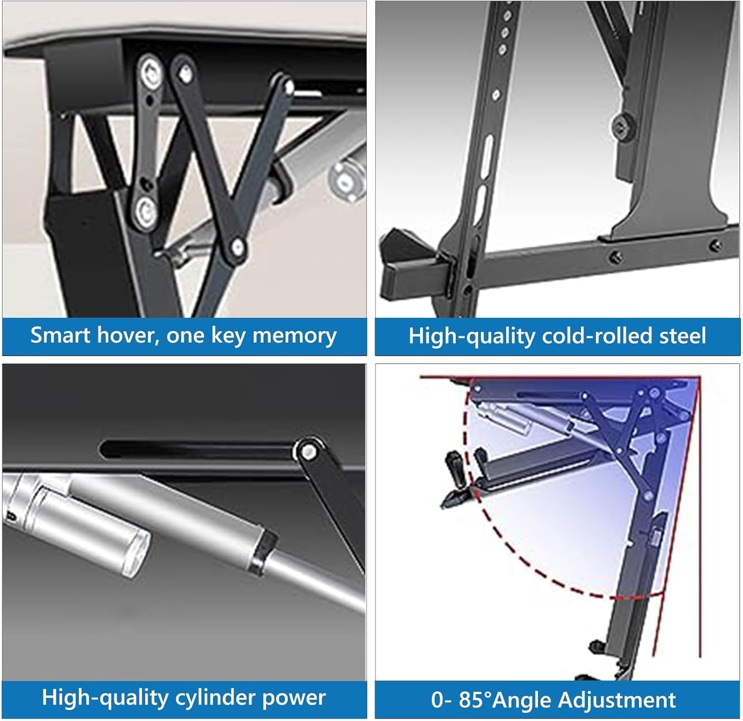 TV Monitor Wall Mount,TV Wall Mount,Motorized TV Mount - Adjustable Ceiling TV Mount Bracket, Motorized TV Mount for 50-90 Inch TVs, Hidden Drop Down TV Lift with Auto Lifting, TV Stand with Remote Co
