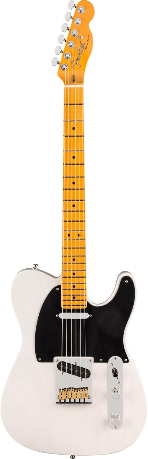 Fender American Ultra Luxe Vintage '50s Telecaster Electric Guitar - White Blonde, Heirloom Lacquer
