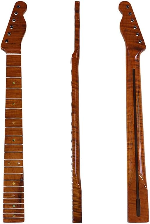 Maple Electric Guitar Neck 1 Piece 21 Frets for TL Guitar Neck with Middle Line Tele Neck Electric Guitar Neck