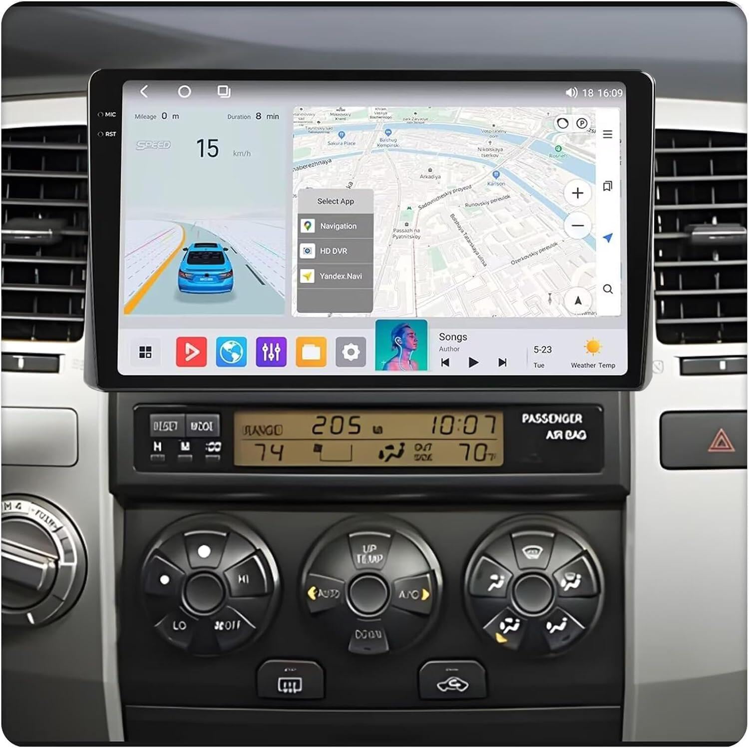 for Toyota 4Runner Radio Upgrade 2003 2004 2005 2006 2007 2008 2009,MekedeTech Android Car 9 inch Touch Screen Stereo Head Unit with 4G LTE Wireless CarPlay/Android Auto/FM,8 core 2+32G