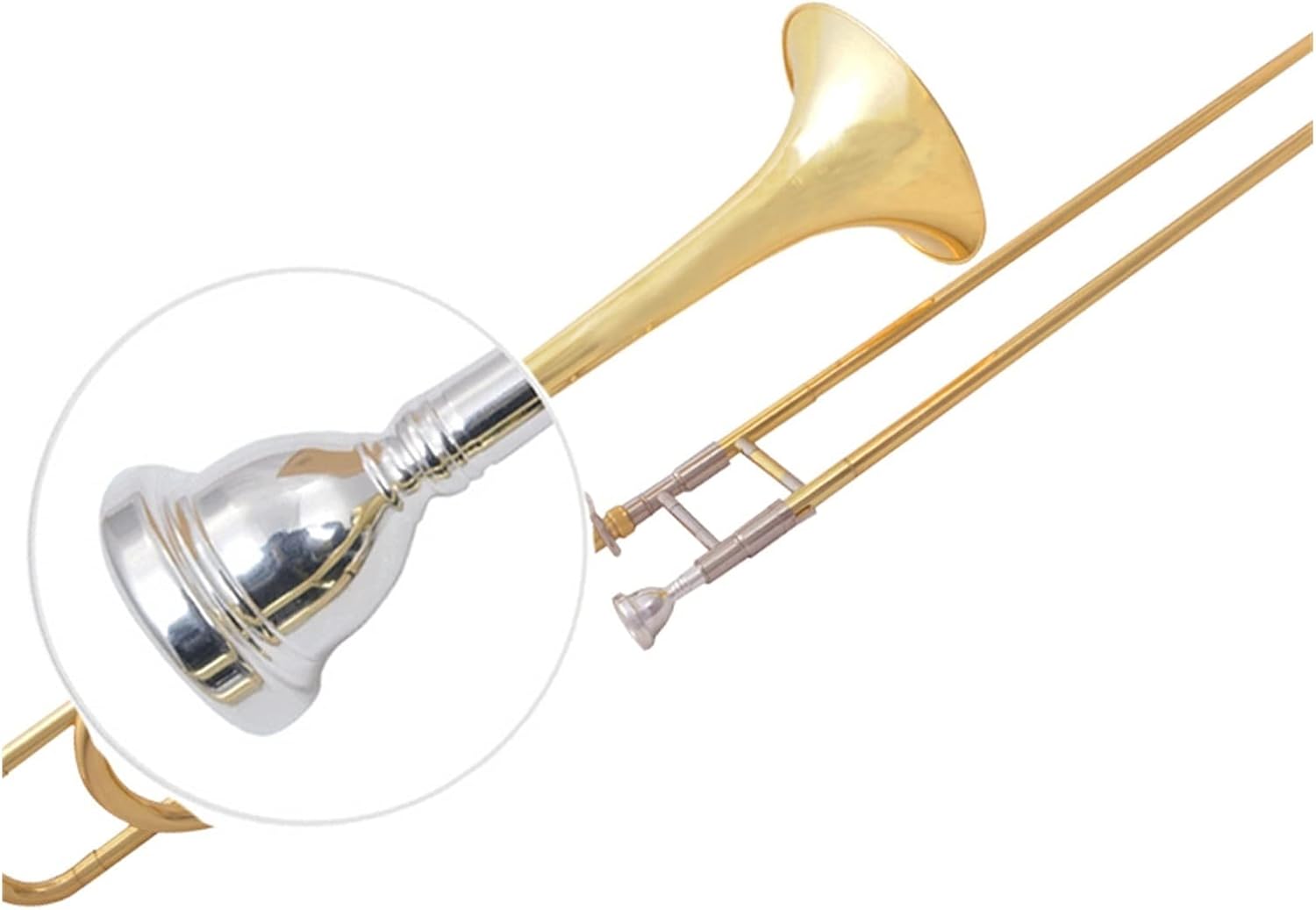 TSTS Professional B-Turn F-sub-Intermediate Pitch Trombone is Suitable for Beginners to Play Beginner Trombone