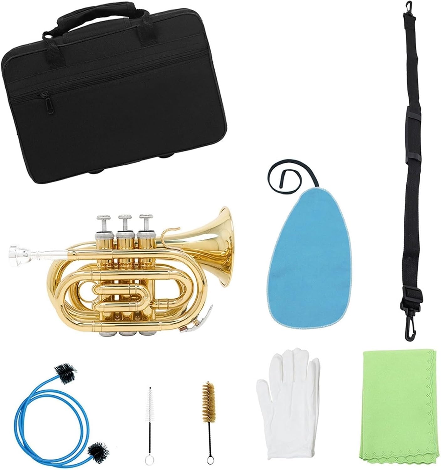 Student Brass Trumpet B Flat Palm Trumpet Portable Trumpet For Adults To Play Wind Instruments Trumpet