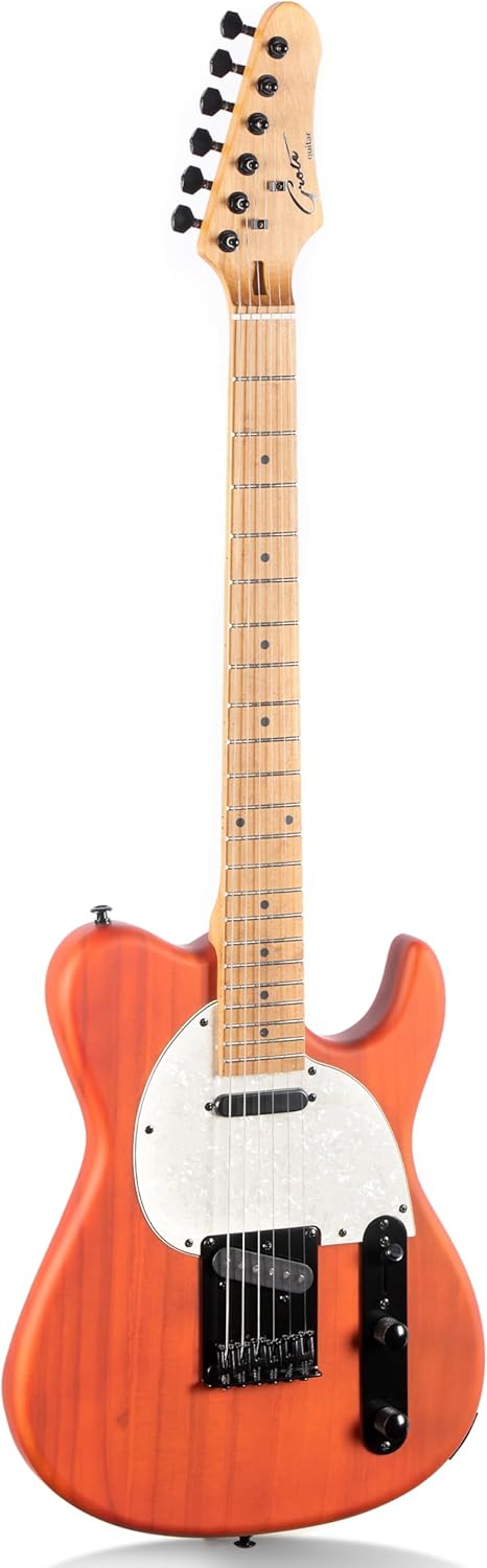 Grote Solid Electric Guita Right Handed TL Style (Coma Red)