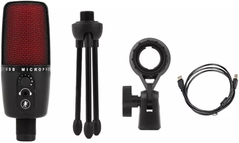 Condenser Recording Microphone with Tripod is Suitable for Computer Studio Microphone Vocal Game Streaming