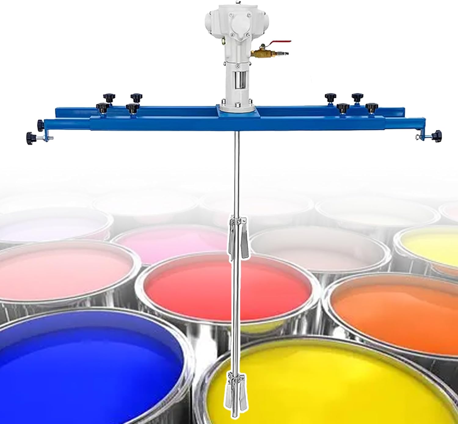 Bracket Type Air Agitator | IBC Pneumatic Container Mixer | Paint Stirring Machine Mix Tool | Mixing Capacity 1000L | with Support Hanger | for IBC Containers and Barrel Drums