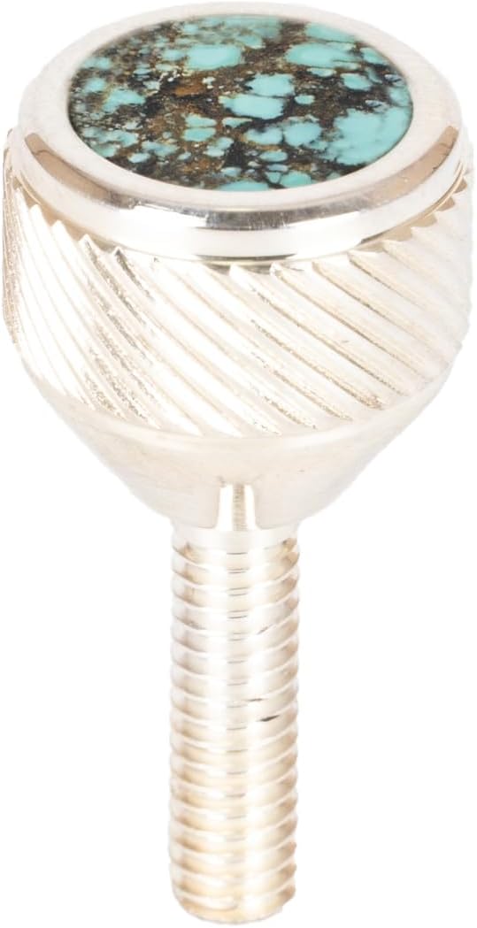 saxophone Neck Screws 135 Heavy by KGUMusic for alto, tenor, soprano, baritone sax for YMH, Keilwerth, Antigua, Buffet, Selmer TS44 (998 Silver Plated, Turquoise)