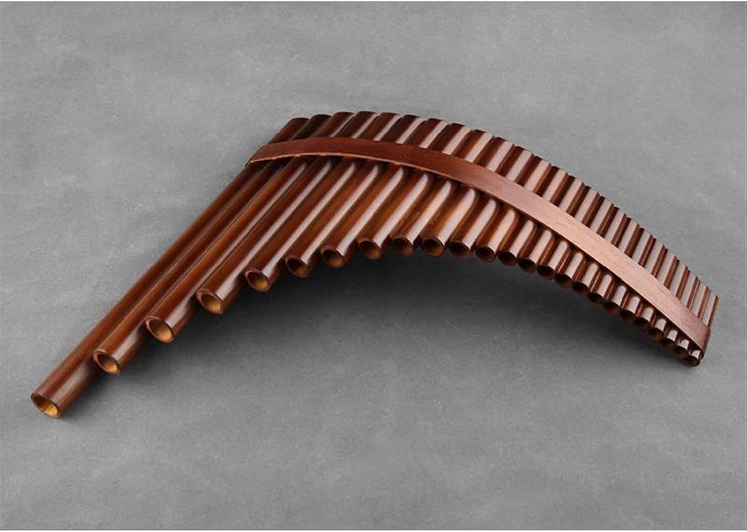 Traditional Wind Musical Instrument Pan Flute 25 Pipes G Key Woodwind (Color : Left)