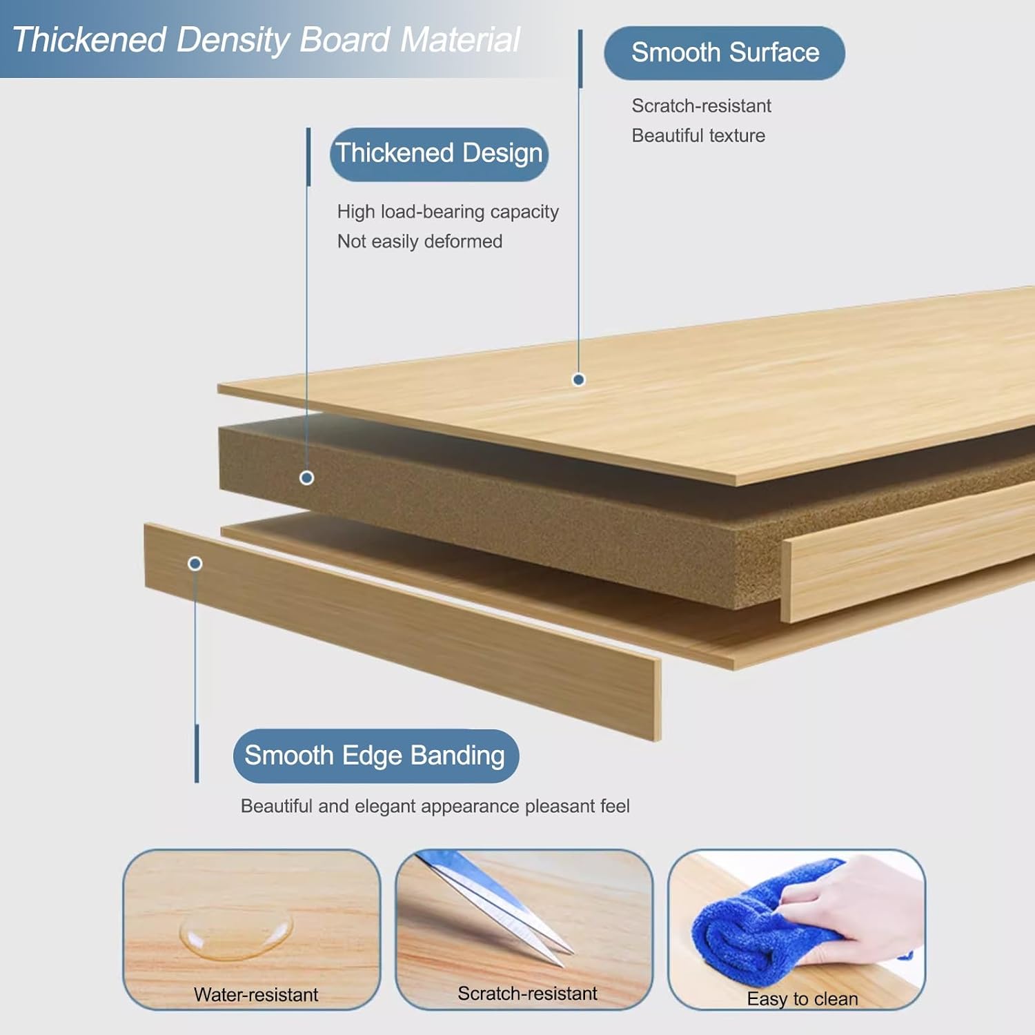 Desktop Bookshelf Storage Organizer Bookcase, Freestanding Display Rack Shelving Unit Small Book Organizer Hutch for Top of Desk Shelf(White)