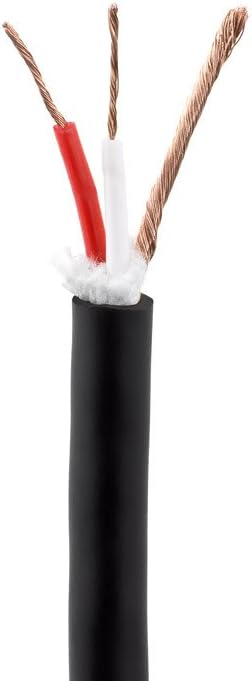 Sewell Silverback Screamer Bulk XLR Cable, 300 ft. Spool, Pure Copper, OFC, Flexible, Spiral Braided Shielding SW-30632, Black