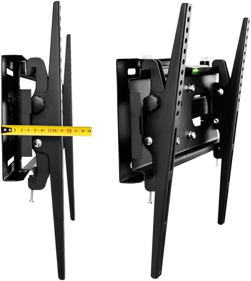 Tv Wall Bracket Tv Wall Mount Bracket Wall Bracket Thickened Type 26”- 55”TV Rack Universal Telescopic Rotation (Color : Black) (Black)