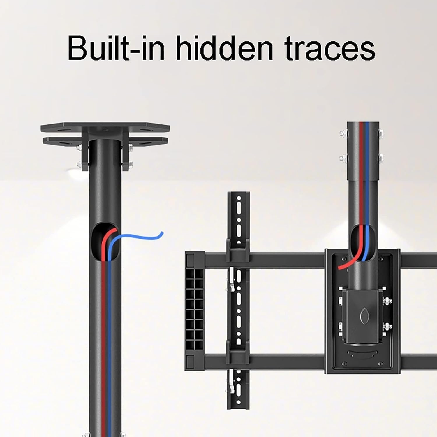 Monitor Mount tv Wall Mount Adjustable Ceiling TV Mount Bracket LCD TV 360 Degree Rotating Frame Stand Fits 37-85inch TVs