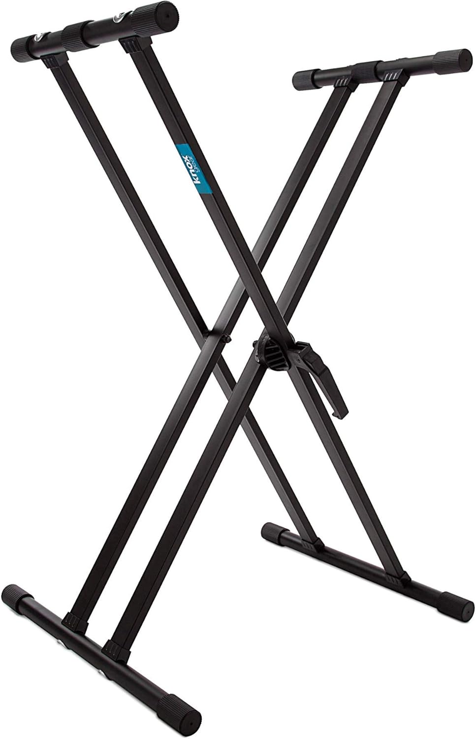 Korg PA700 61-Key Arranger Keyboard with FocusProAudio Adjustable Double X Keyboard Stand and Double X Stand Bundle